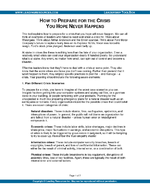 Business Crisis Management: How to Prepare for the Crisis You Hope Never Happens