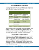 Systems Thinking in Business