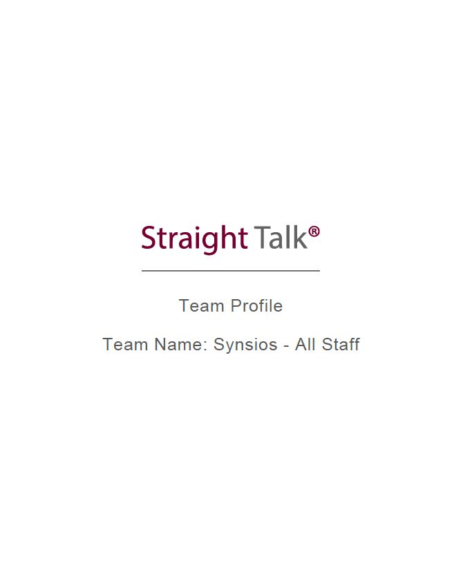 Straight Talk® Team Profile Report