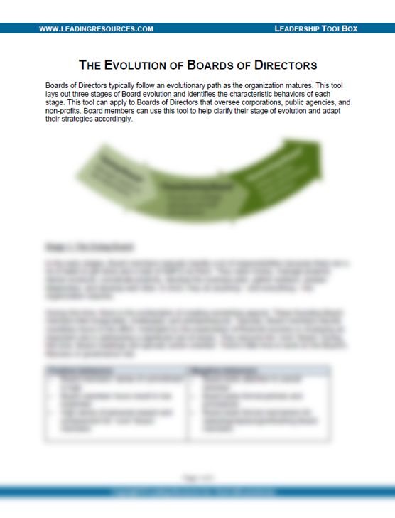 The Evolution of Boards of Directors