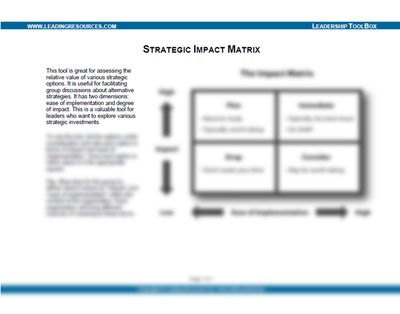 Strategic Impact Matrix