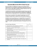 Corporate Core Values - Aligning Behaviors