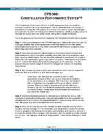 CPS/360: Constellation Performance System