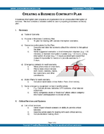 Creating a Business Continuity Plan