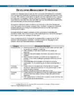 Developing Management Standards