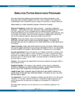 Employee Tuition Assistance Programs