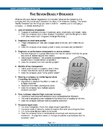 Organizational Effectiveness: The Seven Deadly Diseases