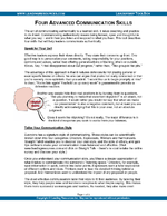 Four Advanced Communication Skills