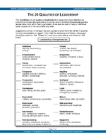 Best Leadership Qualities - The Top 20