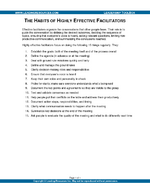 The Habits of Highly Effective Facilitators