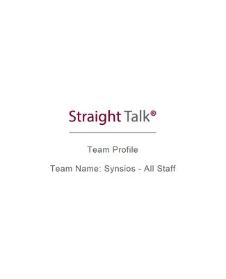 Straight Talk® Team Profile Report