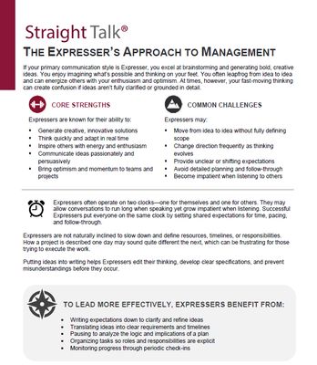 Straight Talk® Expresser's Management Profile