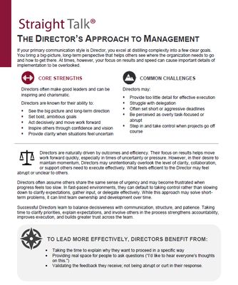 Straight Talk® Director's Management Profile