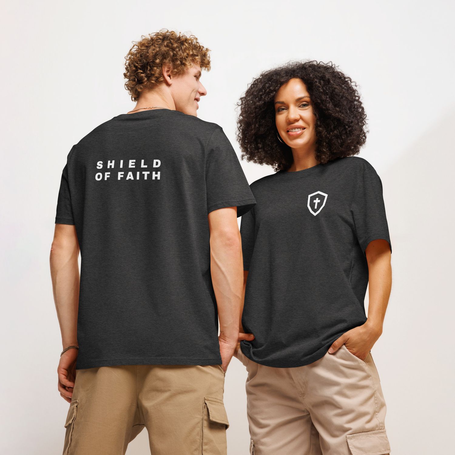 SHIELD OF FAITH ORGANIC RIBBED TEE