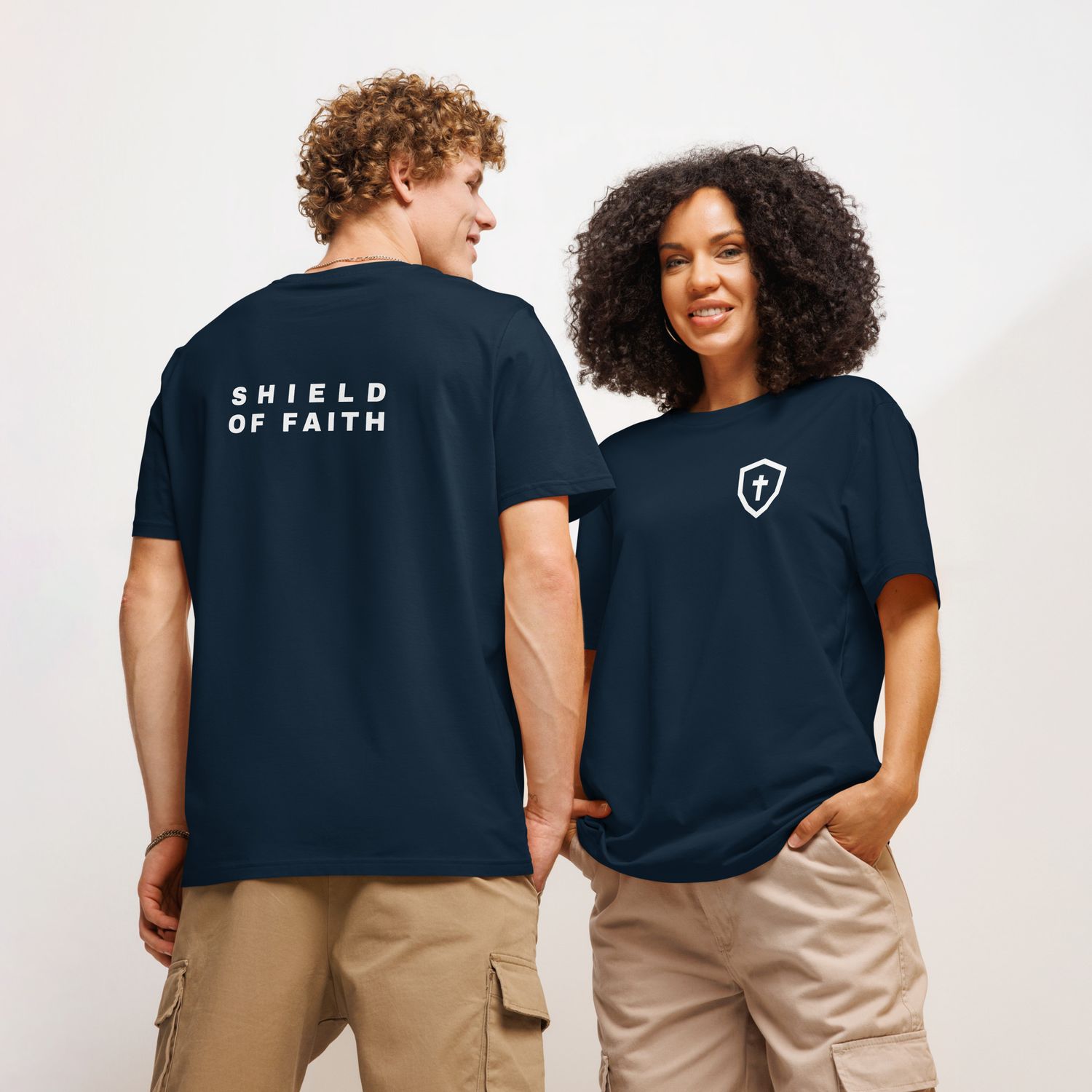 SHIELD OF FAITH ORGANIC RIBBED TEE