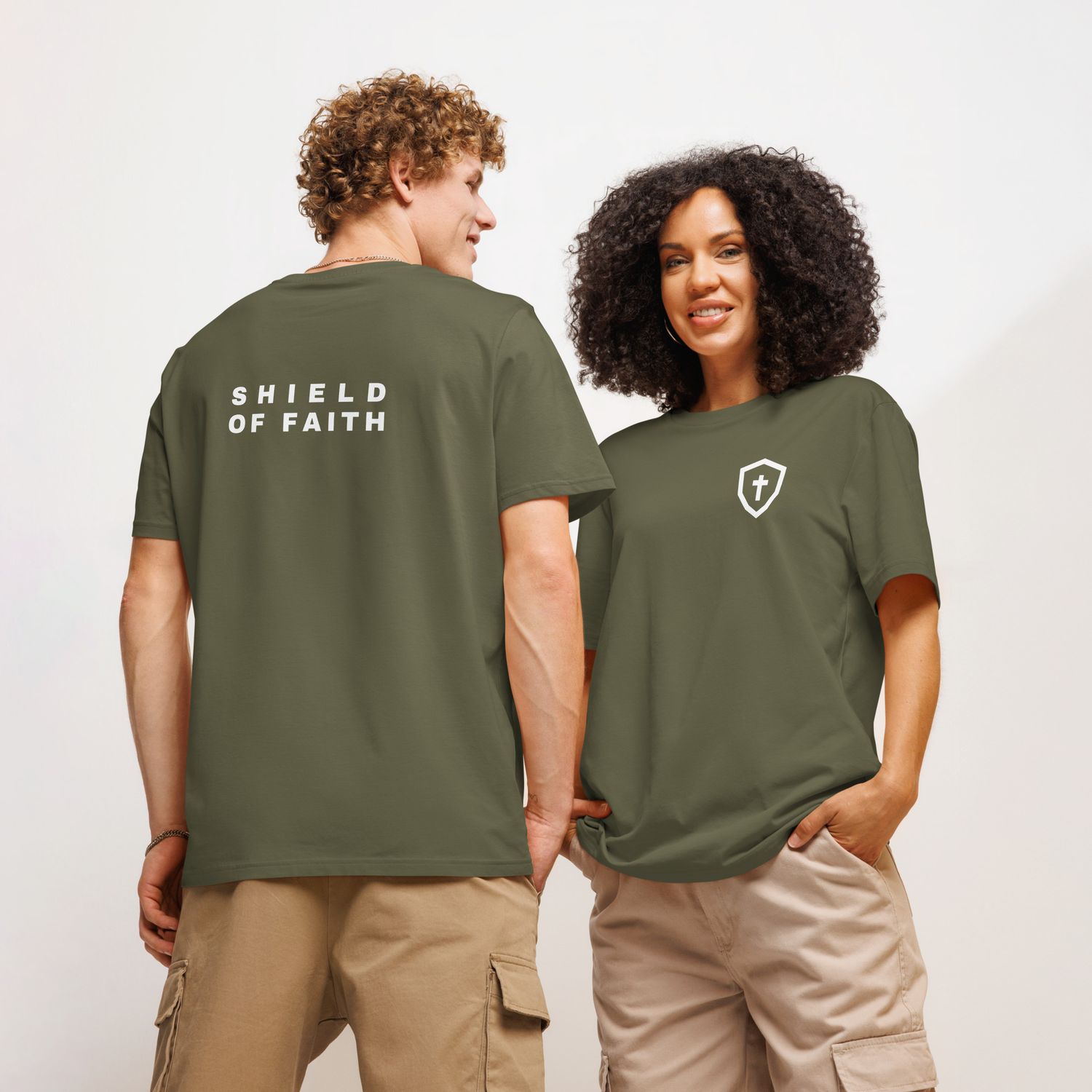 SHIELD OF FAITH ORGANIC RIBBED TEE