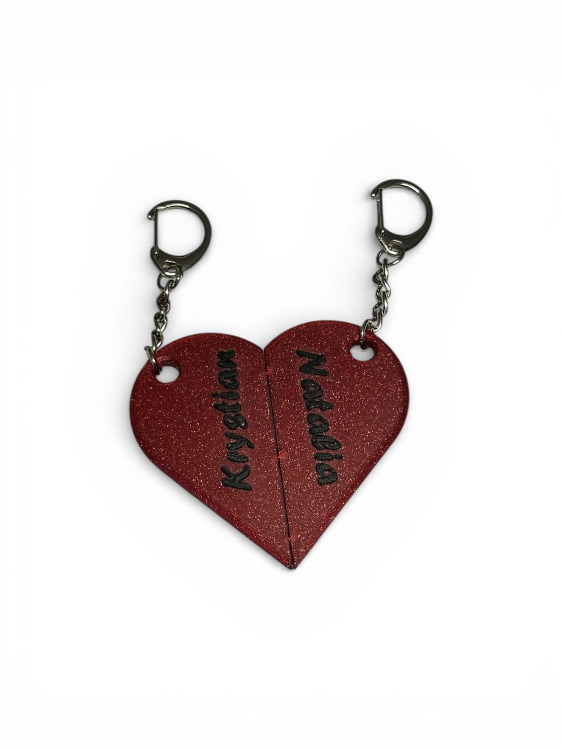Brelok zawieszka presonalizowane SERCE DLA ZAKOCHANYCH
