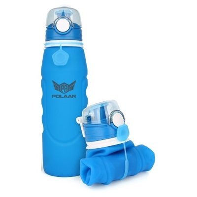 polaar - faltbare Sport-Wasserflasche, 750 ml, BPA-frei und FDA-geprüft; auslaufsicher und einhändig benutzbar dank One-Touch-Verschluss. Optimal auf Reisen, beim Radfahren, Camping etc. polaar - faltbare Sport-Wasserflasche, 750 ml, BPA-frei und FDA-geprüft; auslaufsicher und einhändig benutzbar dank One-Touch-Verschluss. Optimal auf Reisen, beim Radfahren, Camping etc.