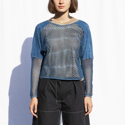 W'MENSWEAR SUB-AQUATIC SWEAT IN INDIGO W'MENSWEAR SUB-AQUATIC SWEAT IN INDIGO