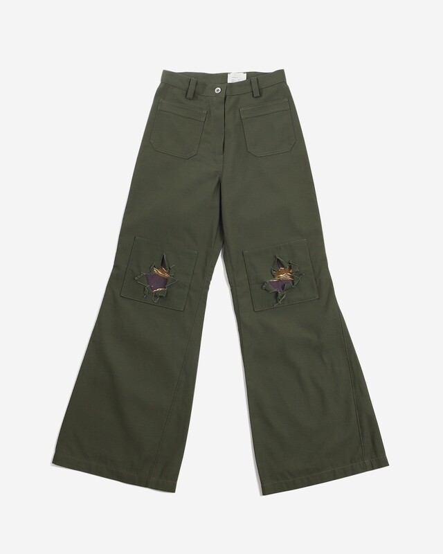 W'MENSWEAR PEACE-N-PATCH PANTS W'MENSWEAR PEACE-N-PATCH PANTS