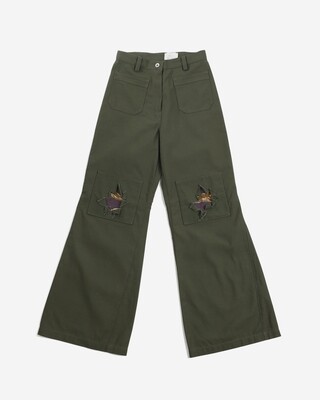 W'MENSWEAR PEACE-N-PATCH PANTS W'MENSWEAR PEACE-N-PATCH PANTS