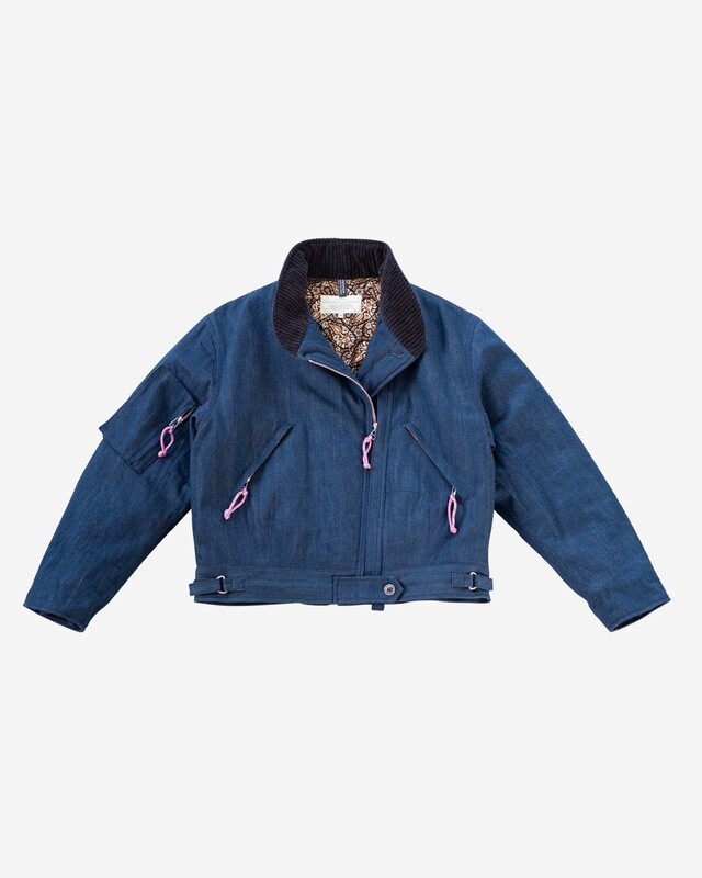 W'MENSWEAR CAT FLIGHT JACKET IN DENIM W'MENSWEAR CAT FLIGHT JACKET IN DENIM
