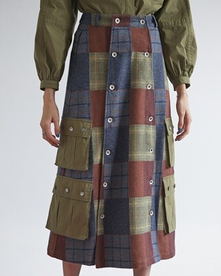 W'MENSWEAR SEE YOU SKIRT IN FLANNEL