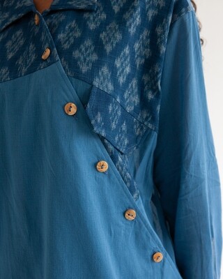 LIMITED EDITION W'MENSWEAR SOUVENIR SHIRT IN INDIGO LIMITED EDITION W'MENSWEAR SOUVENIR SHIRT IN INDIGO