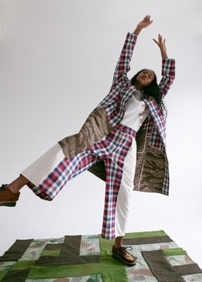 W'MENSWEAR CRAZY BORDER TROUSER IN CHECK W'MENSWEAR CRAZY BORDER TROUSER IN CHECK