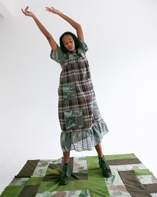 W'MENSWEAR SUMMER FORTUNE POCKET DRESS IN PLAID W'MENSWEAR SUMMER FORTUNE POCKET DRESS IN PLAID