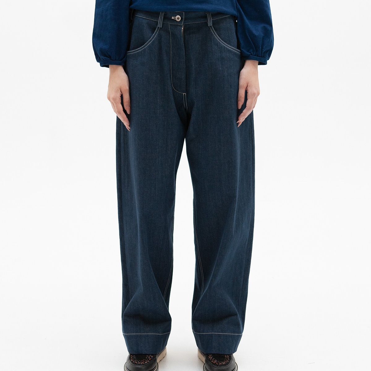 W'MENSWEAR WENDY TROUSERS IN DENIM W'MENSWEAR WENDY TROUSERS IN DENIM