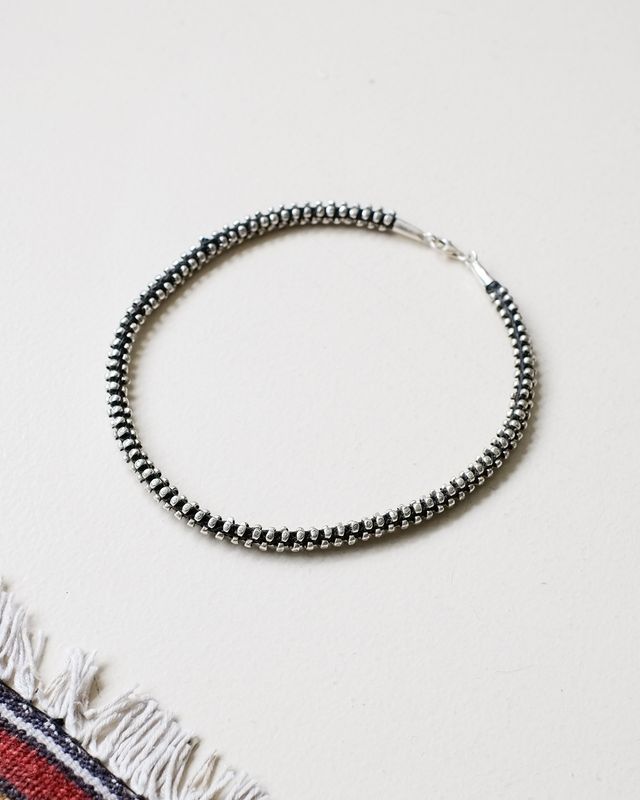 W'MENSWEAR 'KAREN-PUNK' BRAIDED SILVER CHOKER W'MENSWEAR 'KAREN-PUNK' BRAIDED SILVER CHOKER