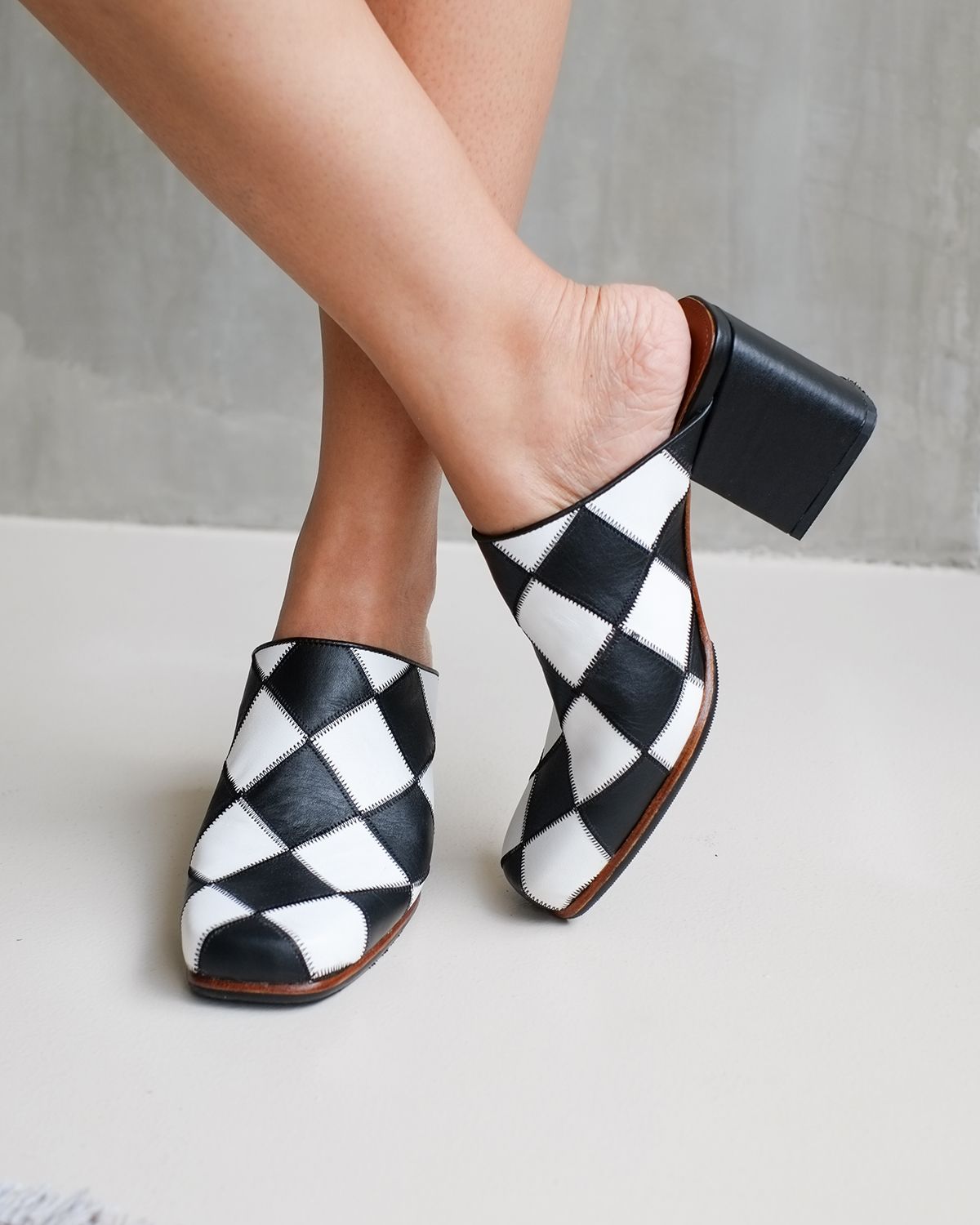 W'MENSWEAR X SONGBIRD RACING CHECK MULE