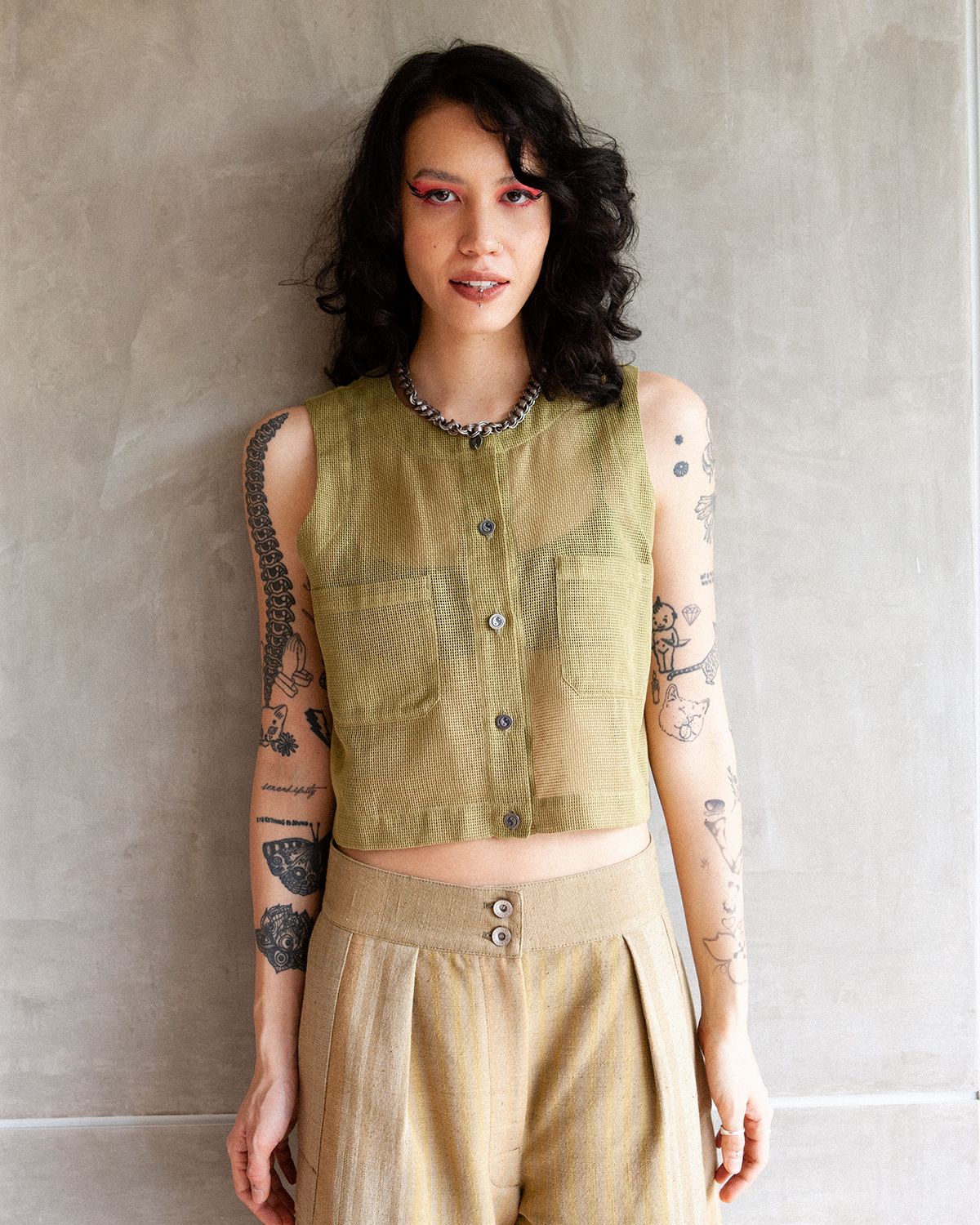 W&#39;MENSWEAR NAA SHIRT IN OLIVE
