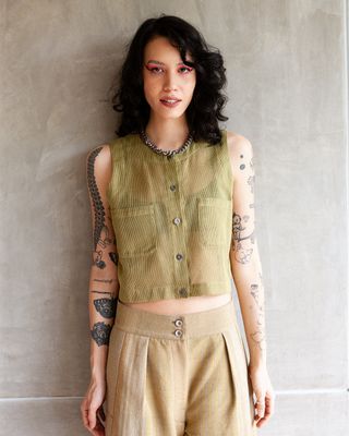W&#39;MENSWEAR NAA SHIRT IN OLIVE