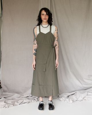 W&#39;MENSWEAR WRAP COVERALL IN GREEN