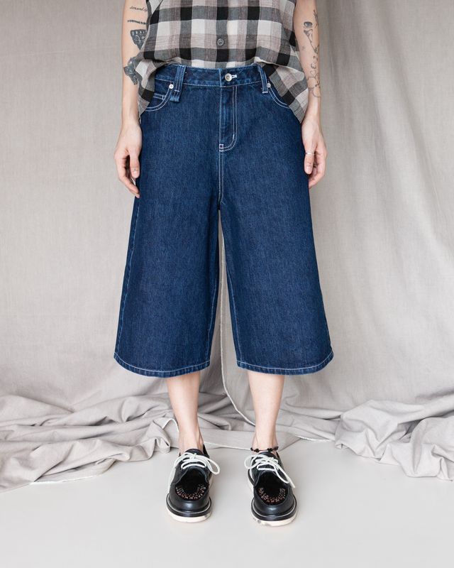 W&#39;MENSWEAR BOWL SHORTS IN INDIGO