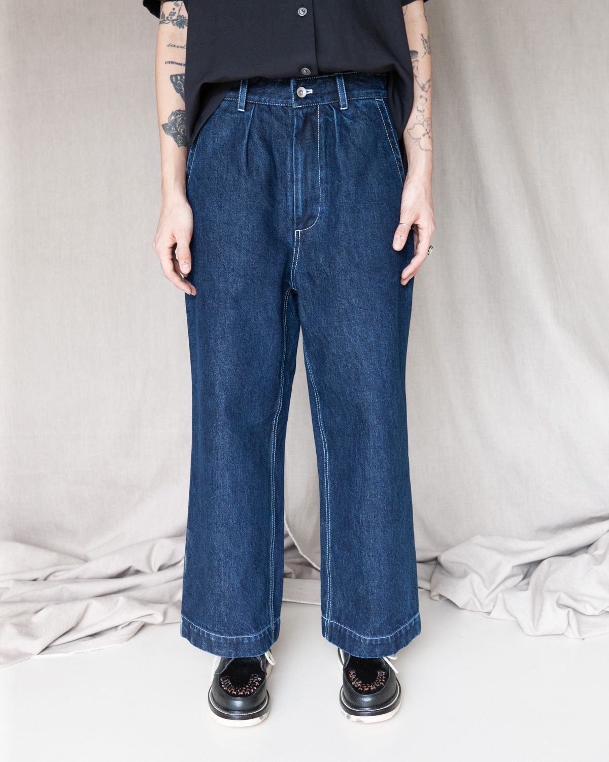 W'MENSWEAR WMENS WORK JEAN IN WASHED DENIM
