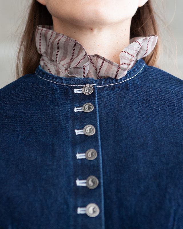 W'MENSWEAR BLOOMER JACKET IN INDIGO