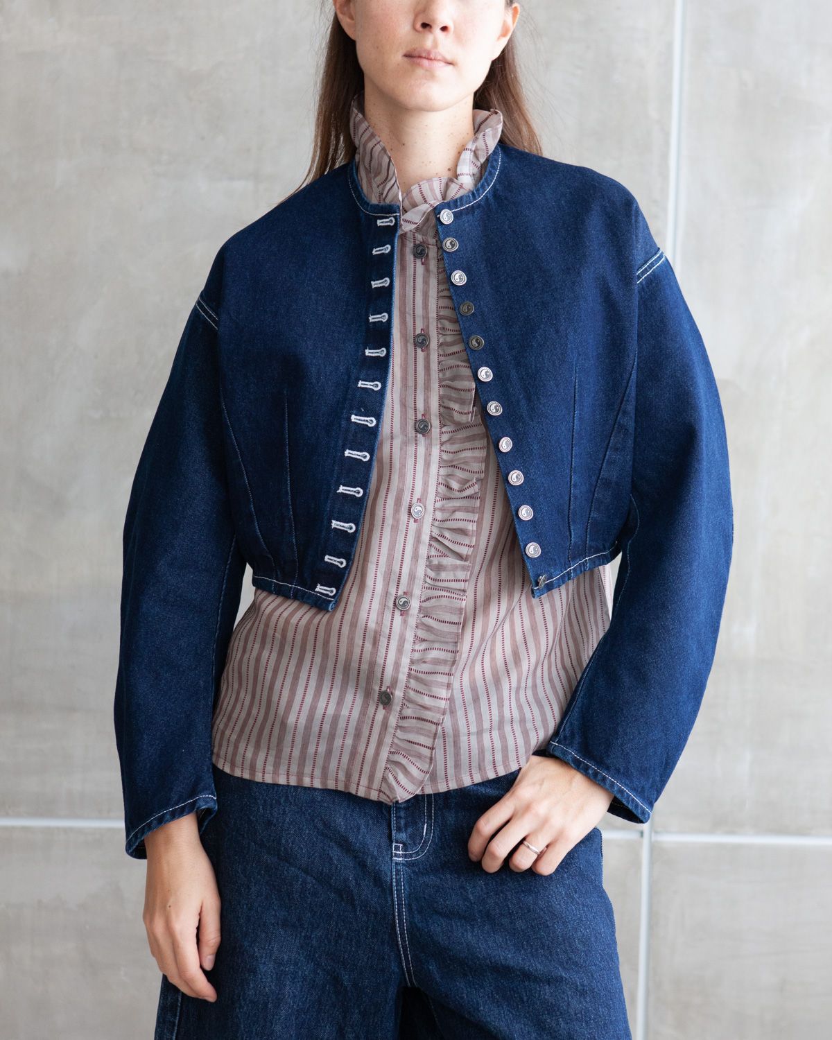 W&#39;MENSWEAR BLOOMER JACKET IN INDIGO