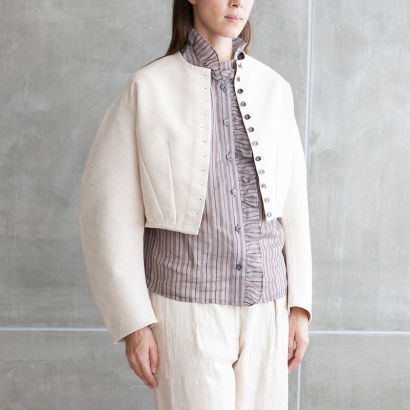 W&#39;MENSWEAR BLOOMER JACKET IN HEIRLOOM COTTON