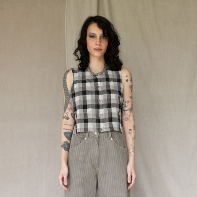 W'MENSWEAR NAA SHIRT IN GREY CHECK