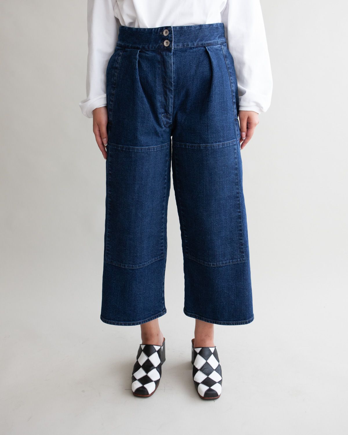 W&#39;MENSWEAR BURNOUT PANTS IN WASHED DENIM