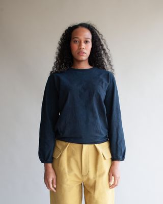 W&#39;MENSWEAR GAS STATION TEE IN DEEP INDIGO