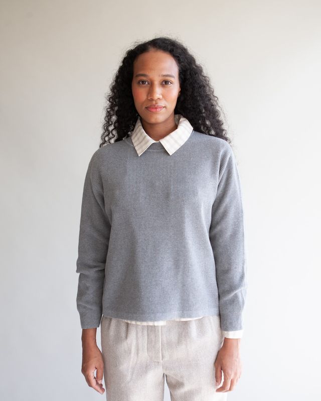 W&#39;MENSWEAR WAFFLE PULLOVER IN GREY