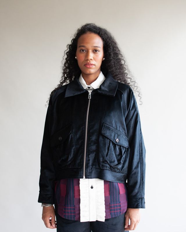 W'MENSWEAR FISHING JACKET IN BLACK W'MENSWEAR FISHING JACKET IN BLACK