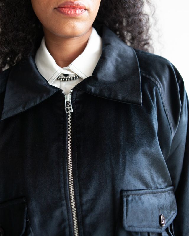 W'MENSWEAR FISHING JACKET IN BLACK