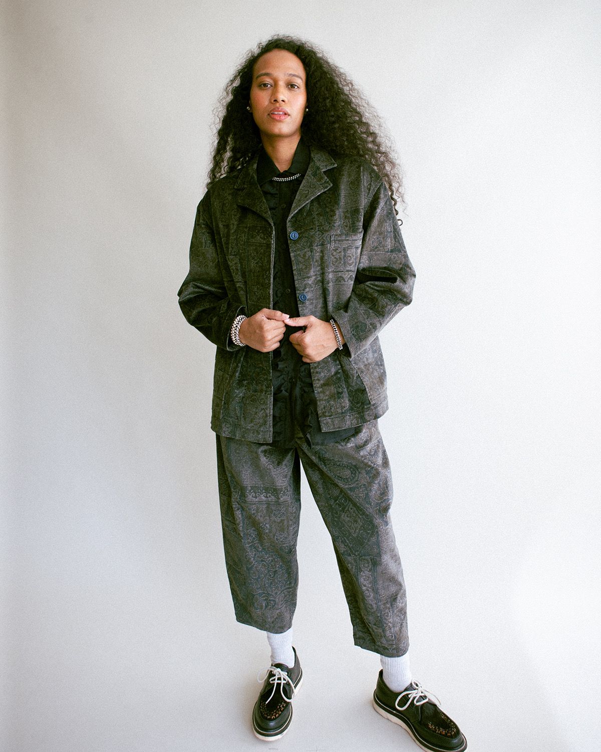 W'MENSWEAR SERVICE BLAZER IN GREY W'MENSWEAR SERVICE BLAZER IN GREY