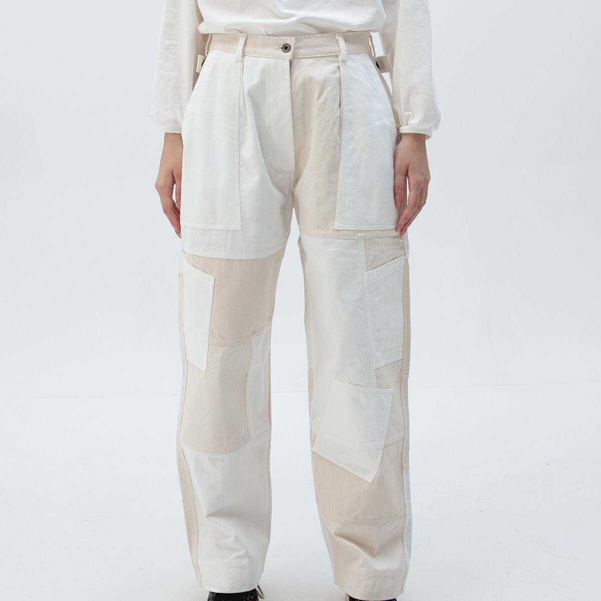 GOOD 'OL WHATS-HER-FACE UNISEX FREEDOM FLIGHT PANTS IN OFF-WHITE
