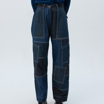 GOOD 'OL WHATS-HER-FACE UNISEX FREEDOM FLIGHT PANTS IN DENIM